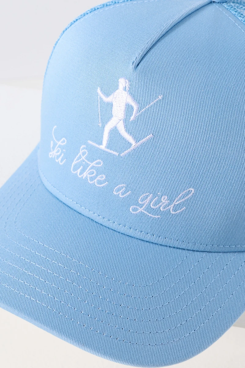 Beach Riot Ski Like a Girl Trucker Hat
