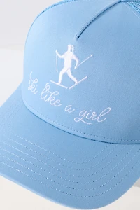 Beach Riot Ski Like a Girl Trucker Hat