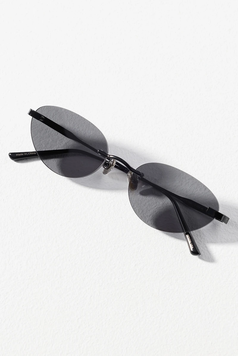 Elisa Johnson Oval Metal Sunglasses