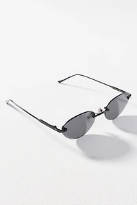 Elisa Johnson Oval Metal Sunglasses
