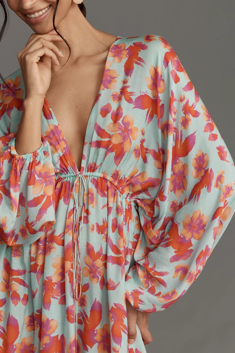 Pranella Astra Tahiti Days Printed Mini Kaftan