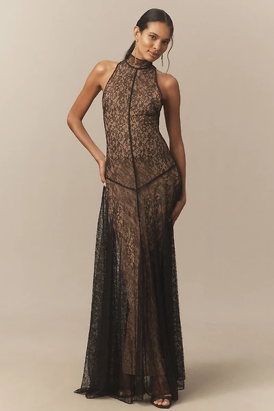 De La Vali Foehn Halter Maxi Dress