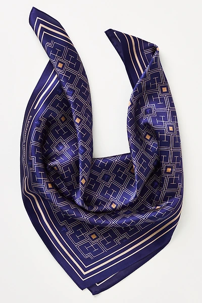 Elegancia Tropical Royal Labyrinth Silk Scarf