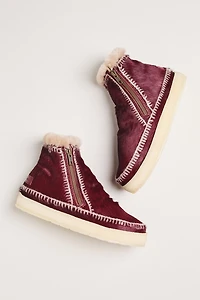 Laidback London Setsu Crochet Crepe Ankle Boots