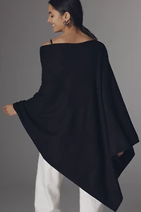 Flat White Lightweight Poncho Sweater