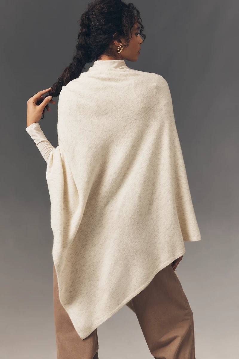 Flat White Lightweight Poncho Sweater