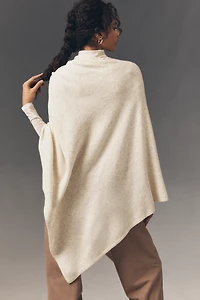 Flat White Lightweight Poncho Sweater