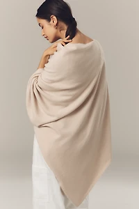 Flat White Lightweight Poncho Sweater