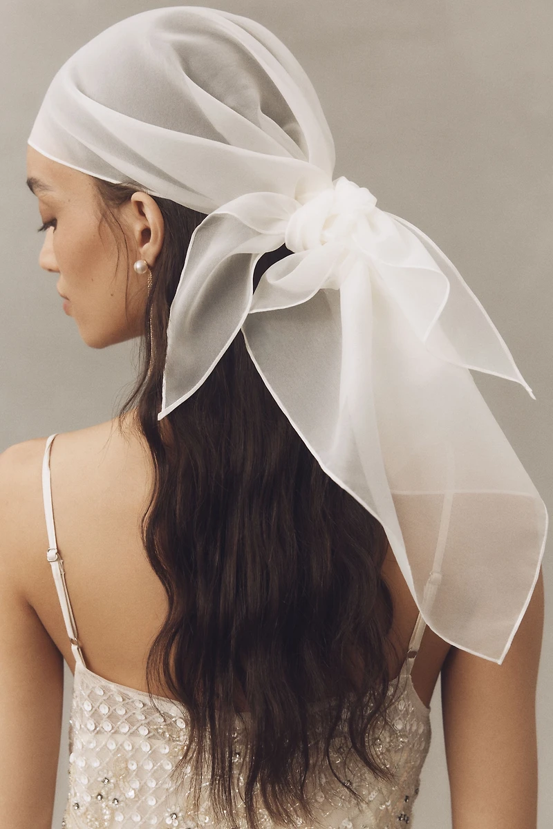 By Anthropologie Weddings Organza Hair Scarf