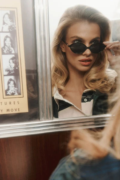 Eyeking Slim Tiny Oval Sunglasses