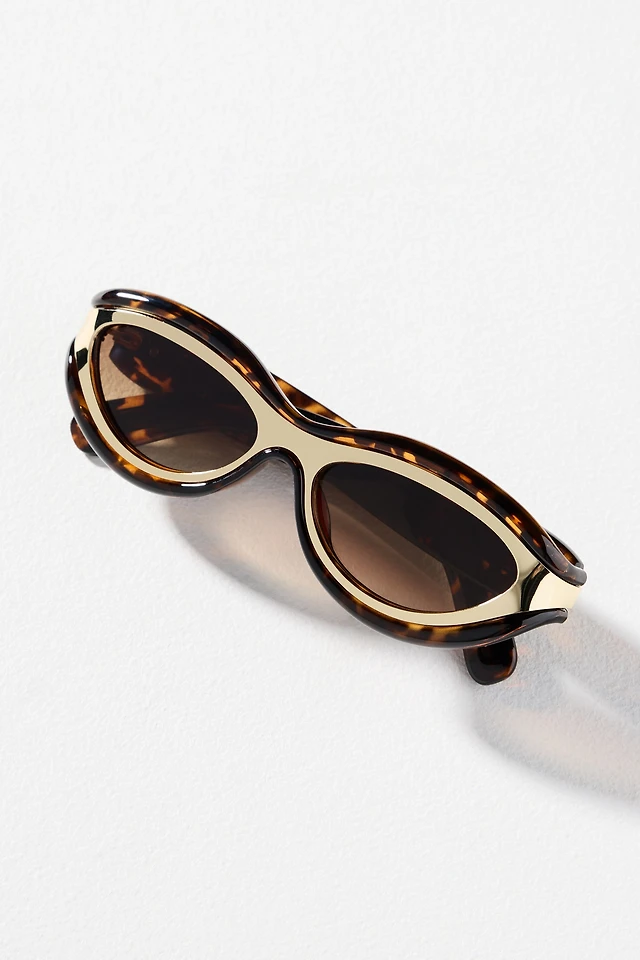 Anthropologie I-SEA Marley Sunglasses Gold Tort I-SEA x Anthropologie Marley Sunglasses | Anthropologie main image 2