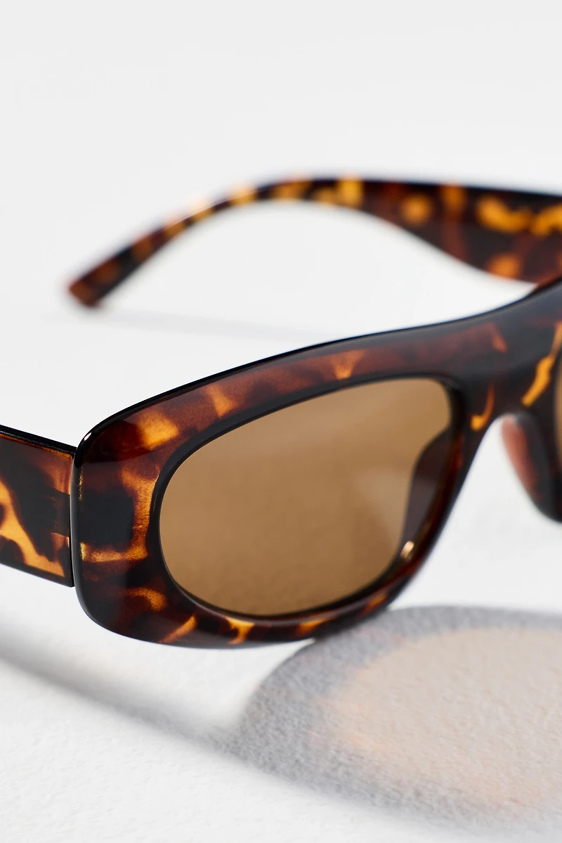 Elite Eyewear Flat Top Rectangle Sunglasses