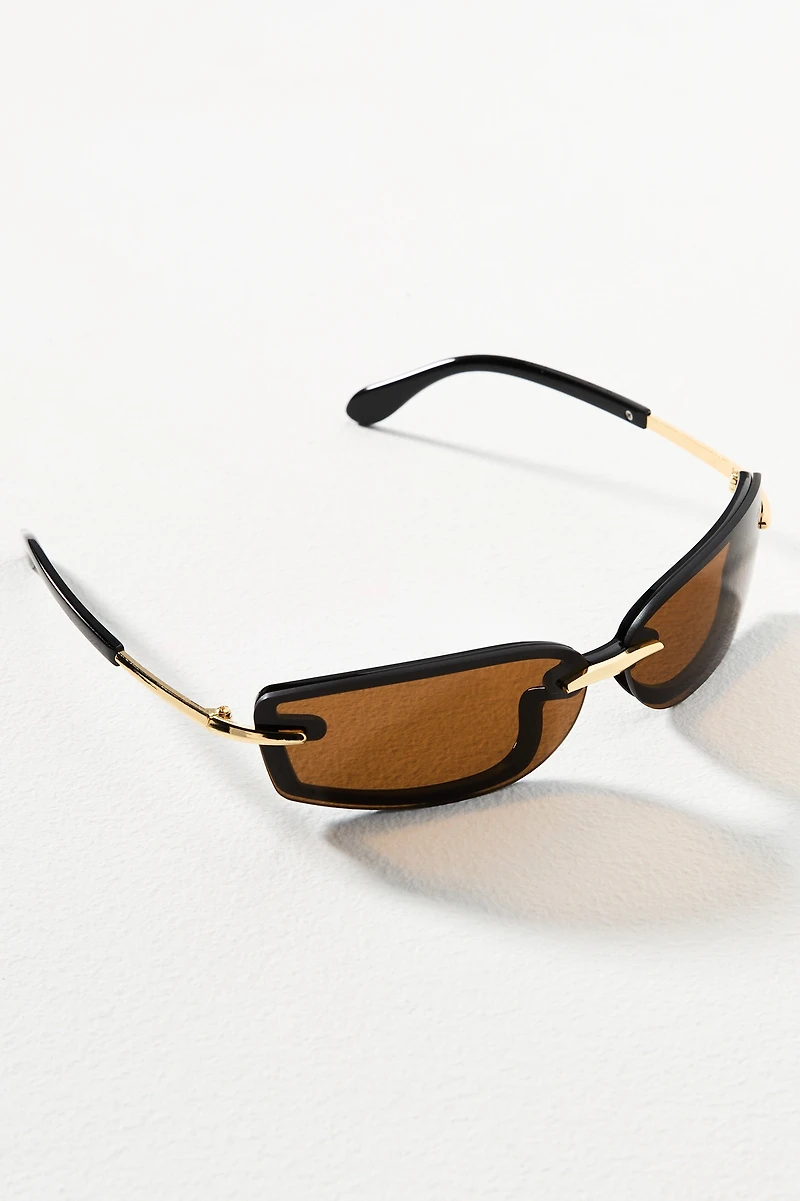 Fifth & Ninth Zuri Rectangle Sunglasses