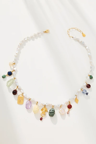 Chan Luu Eve Charm Gem Necklace