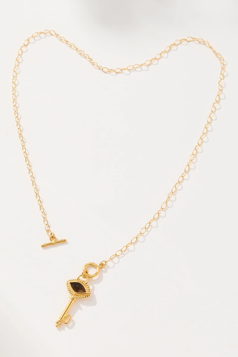 Chan Luu Smoky Quartz Key Necklace