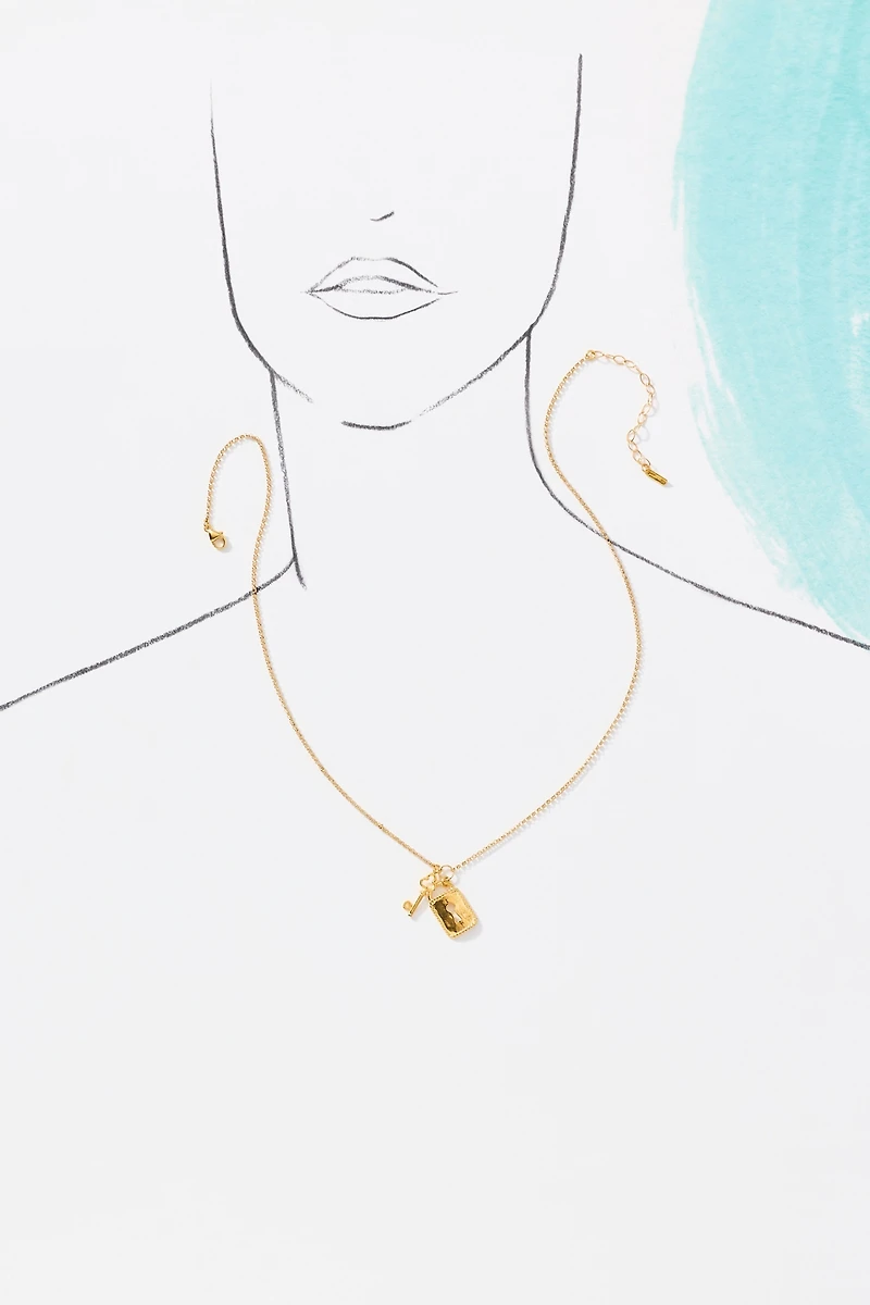 Chan Luu Mini Padlock Necklace