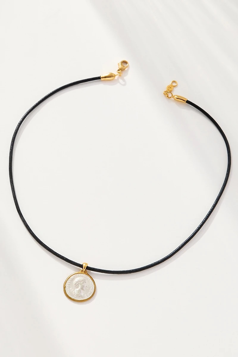 Chan Luu Coin Leather Necklace