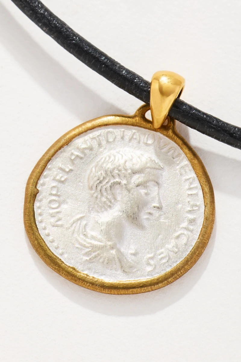 Chan Luu Coin Leather Necklace
