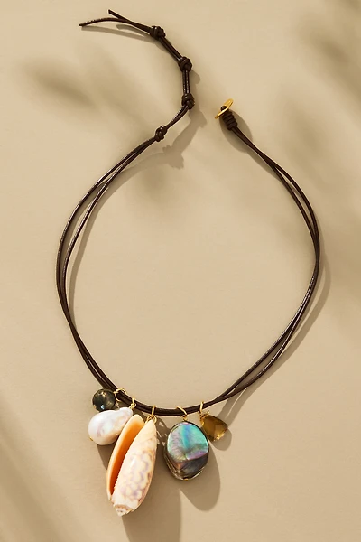 Chan Luu Leather Charm Necklace