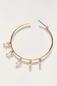 Drippy Sparkle Hoop Earrings