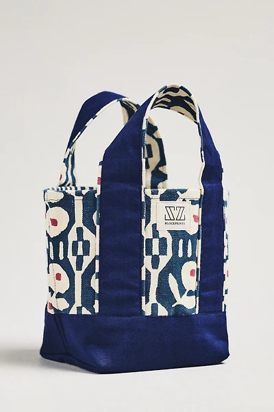 SZ Blockprints Maine Mini Canvas Tote