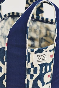 SZ Blockprints Maine Mini Canvas Tote