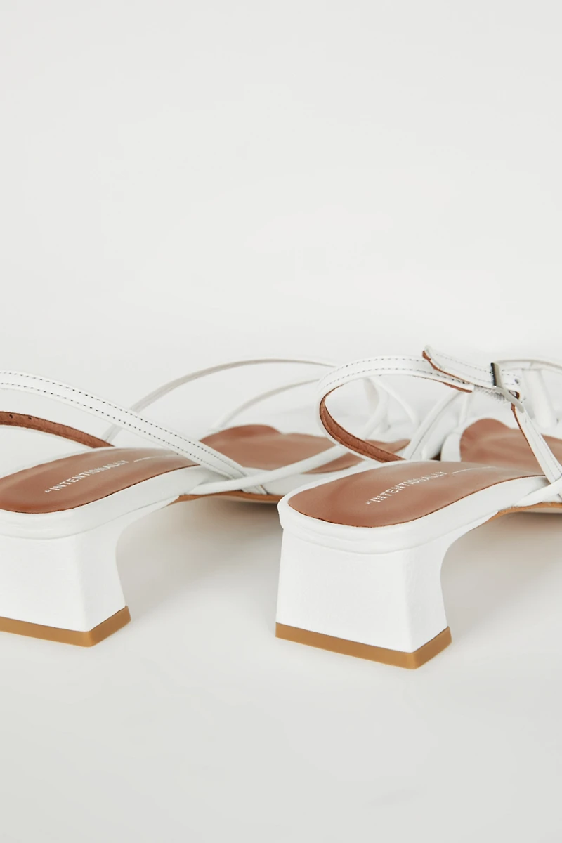 Intentionally Blank Fifi Slingback Block Heels