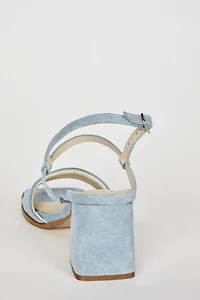 Intentionally Blank Validated Ankle Strap Block Heels