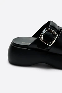 Intentionally Blank Nell Platform Slide Sandals