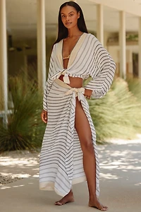 By Anthropologie Tied Stripe Sarong 