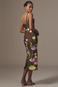 Helsi Gemma Sleeveless 3D Floral Midi Dress