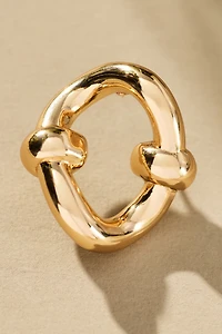 Twisted Knot Huggie Earrings