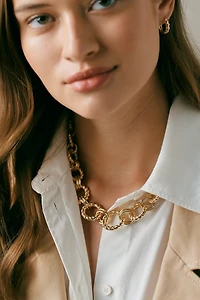 By Anthropologie Nautical Chain Link Necklace