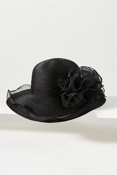 San Diego Hat Co. Organza Wide-Brim