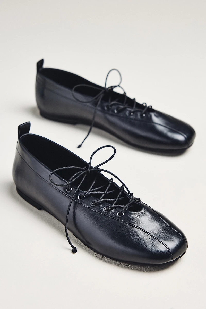 Maeve Lace-Up Ballet Flats