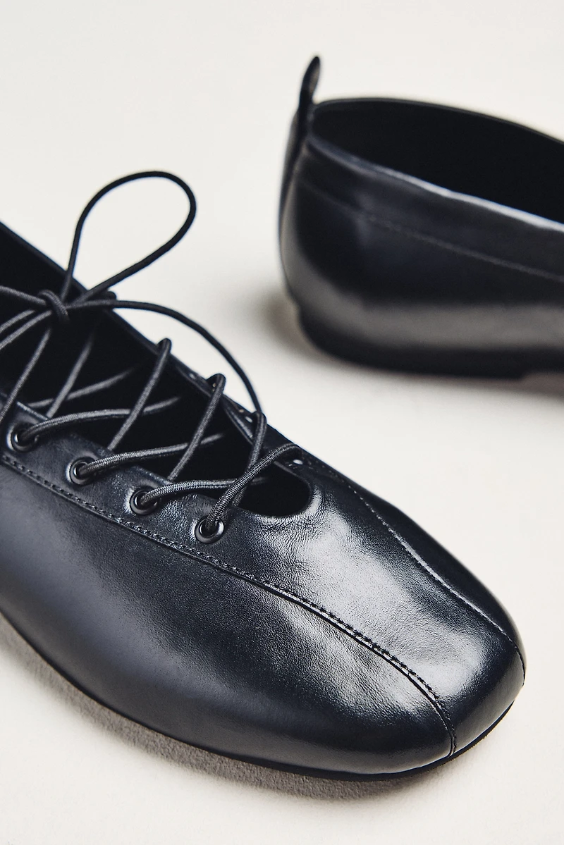 Maeve Lace-Up Ballet Flats