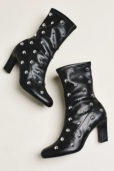 Maeve Studded Stretch Ankle Boots
