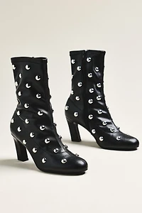 Maeve Studded Stretch Ankle Boots