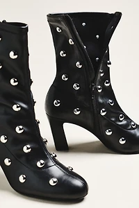 Maeve Studded Stretch Ankle Boots
