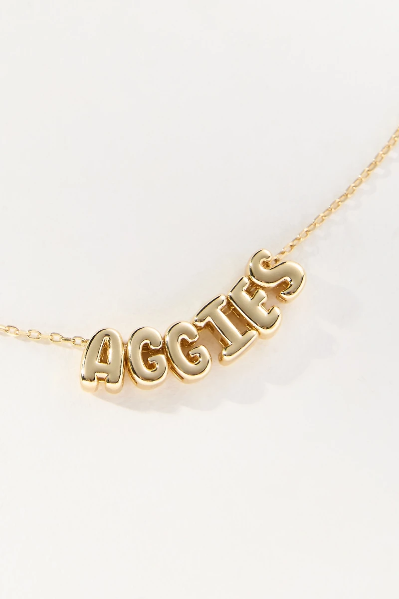 BaubleBar College Slogan Bubble Necklace