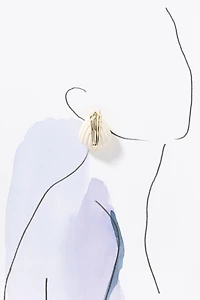 Ronny Kobo Aster Shell Post Earrings