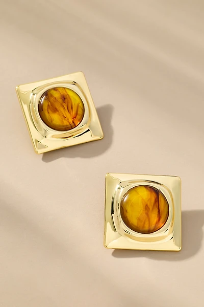 Ronny Kobo Joan Square Post Earrings