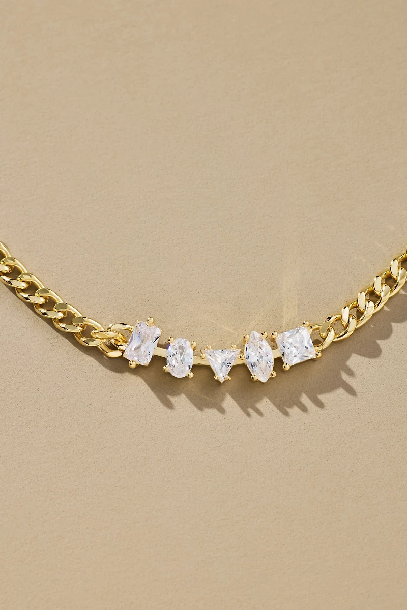 Nickho Rey Carrie Crystal Link Necklace