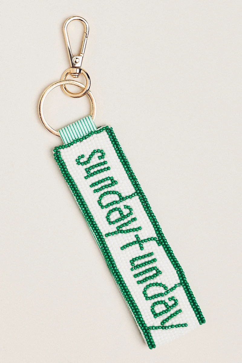 Beaded Game Day Bag Charm
