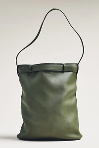 By Anthropologie Faux-Suede Buckle Tote