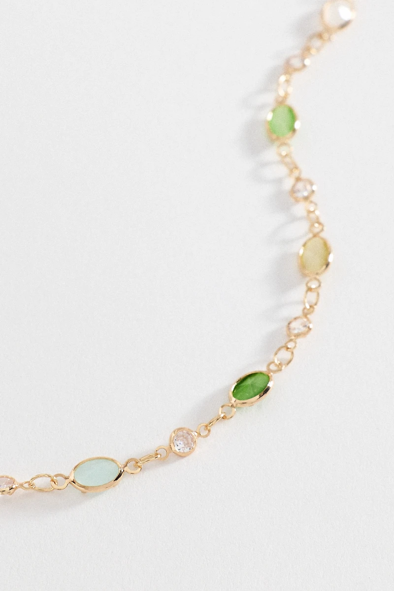 Infinity Gemstone Necklace
