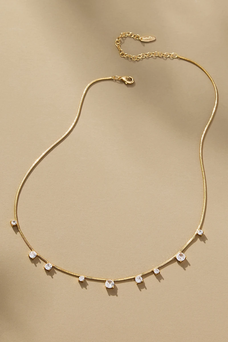 Colorful Crystal Short Necklace