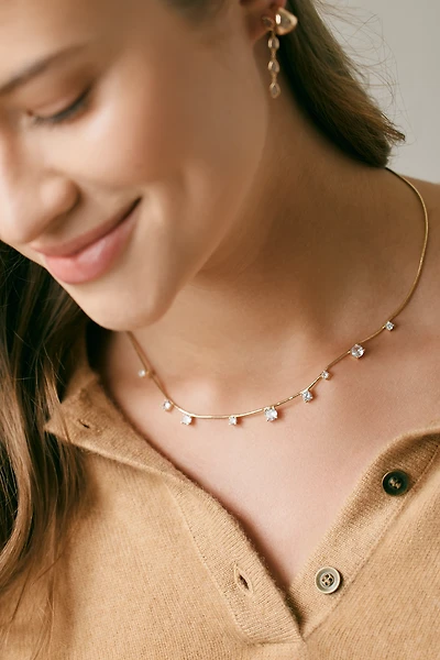 Colorful Crystal Short Necklace
