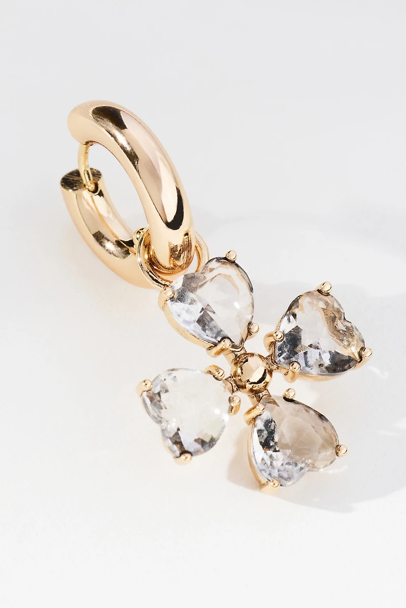 Icon Charm Huggie Hoop Earrings