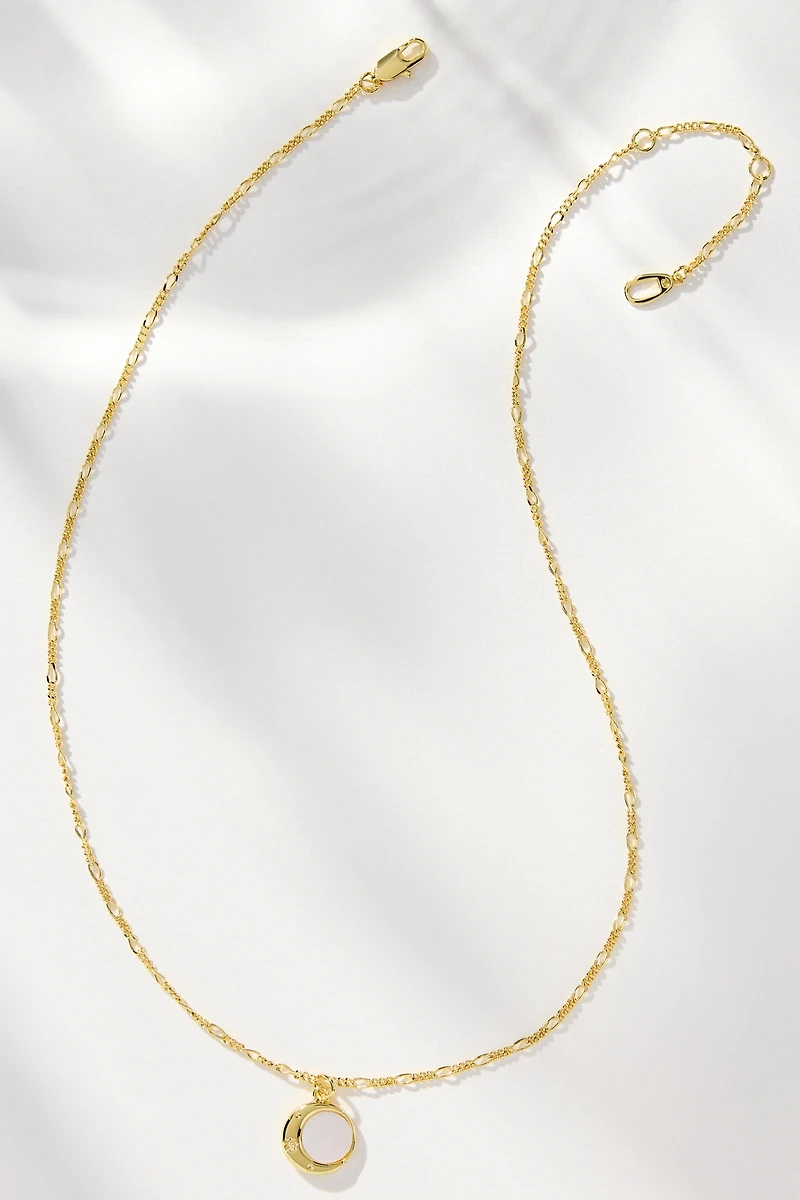 Ana Luisa Mei Moon Pendant Necklace